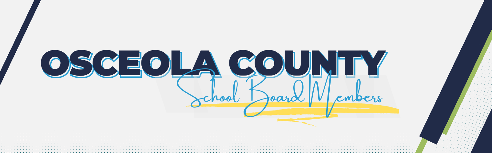 Osceola County School Board Members Banner